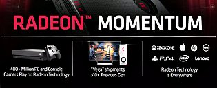 AMD Radeon Momentum: Vega Shipments 10x than previous Generation